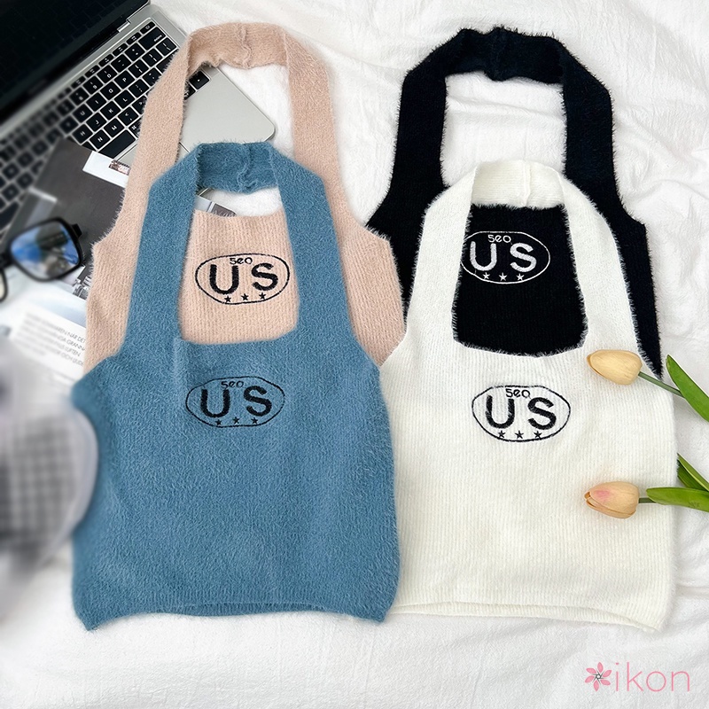 Áo Hai Dây Dệt Kim Phong Cách Hàn Quốc Cho Nữ