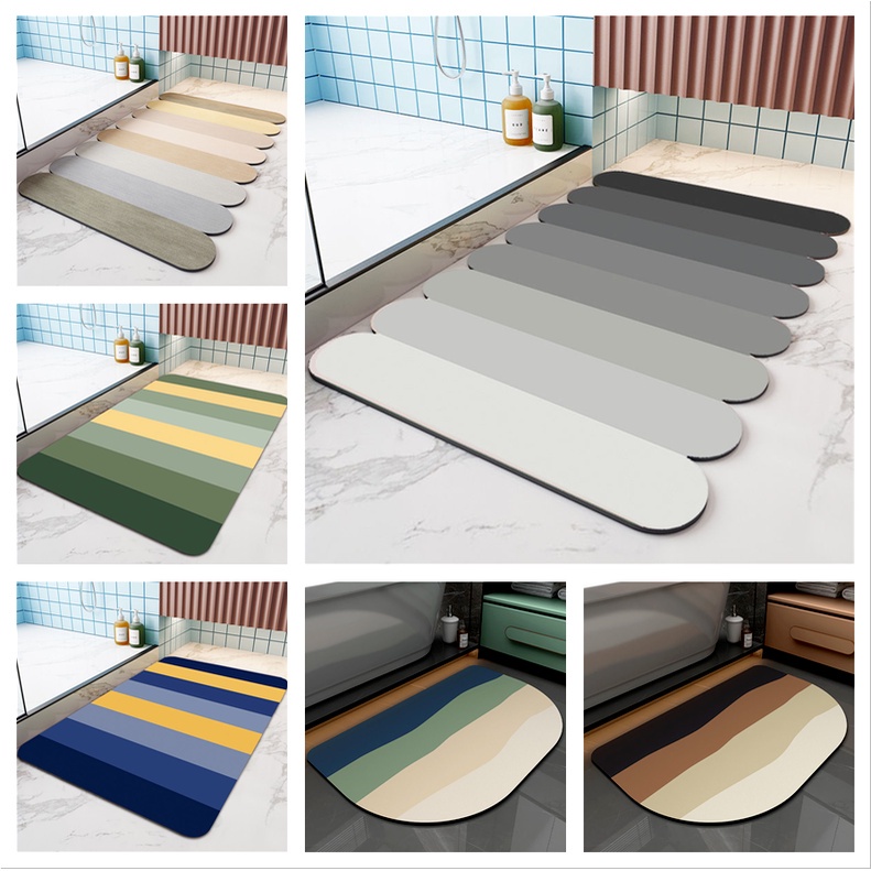 40*60cm Thảm Hút Nước Siêu Thấm - Thảm Lau Chân Siêu Mềm Siêu Dày, Chất Liệu Chống Trượt