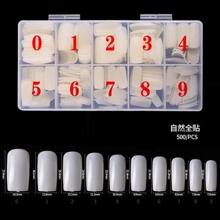 500 móng úp CHÂN vuông đục làm móng học nail