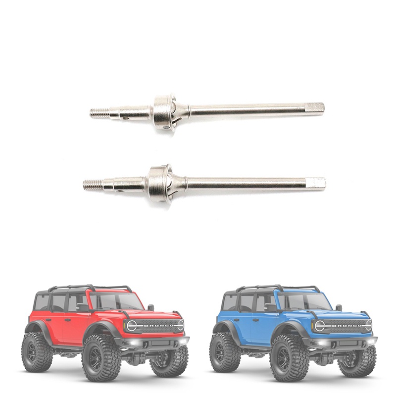 1 Bộ Trục Truyền Động CVD Màu Bạc Cho Xe Điều Khiển Từ Xa Traxxas TRX4M TRX-4M 1 / 18