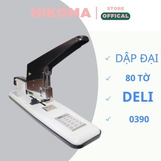 Dập ghim đại deli đạn ghim 23/6 - 23/13 ghim bấm 80 trang/e0390 – màu đen ,trắng - hikoma store