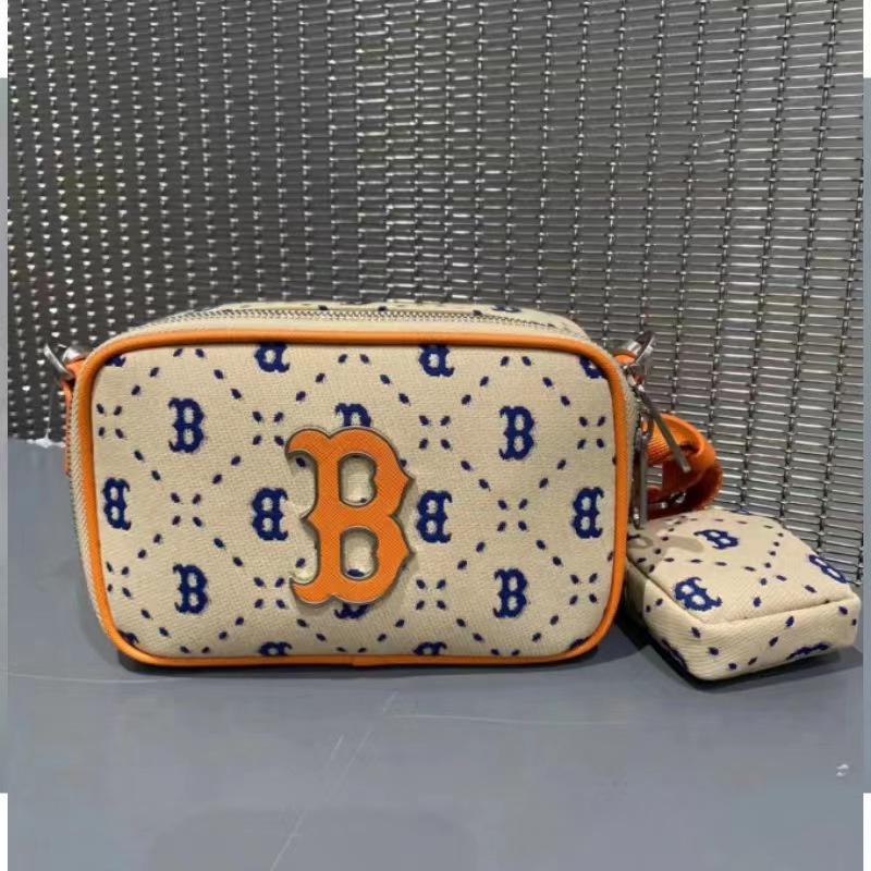 Túi Đeo Chéo Mlb Dáng Vuông Nhỏ Phong Cách Retro Cho Nam Nữ