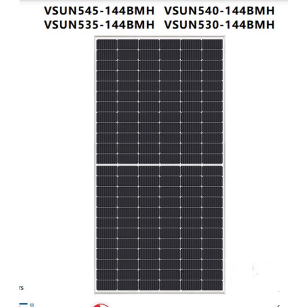 Tấm pin năng lượng mặt trời VSUN mono 450W Half Cell