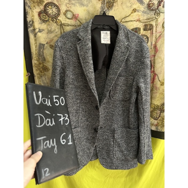 ❣️Áo Khóac Dạ kiểu unisex Nam Nữ size to màu muối tiêu 2hands (Hàng Si Nhật Bản)❤️‍🔥