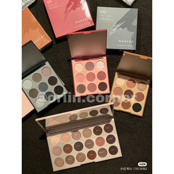 Bảng phấn mắt Morphe 9T, 9V, 9E, 9W, 9R, 9P, 9G, 18T, 18V, 18W