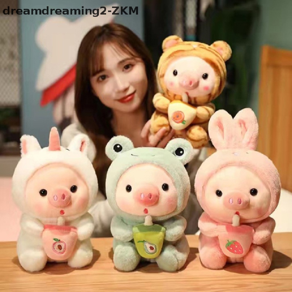 1 Thú Nhồi Bông Hình Ếch / Hổ / Thỏ / Heo Hồng 25cm Hóa Trang Làm Quà Sinh Nhật