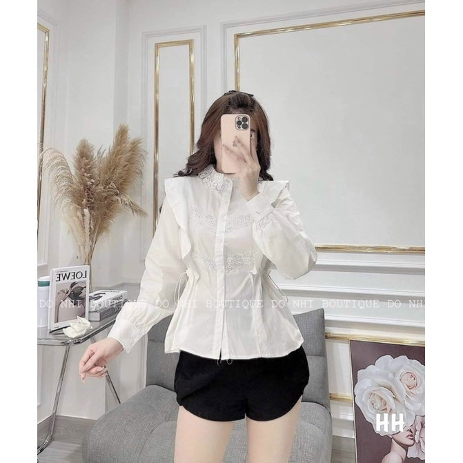 Áo sơ mi thắt eo