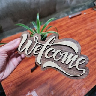Bảng gỗ decor, bảng gỗ welcome Siêu dễ thương