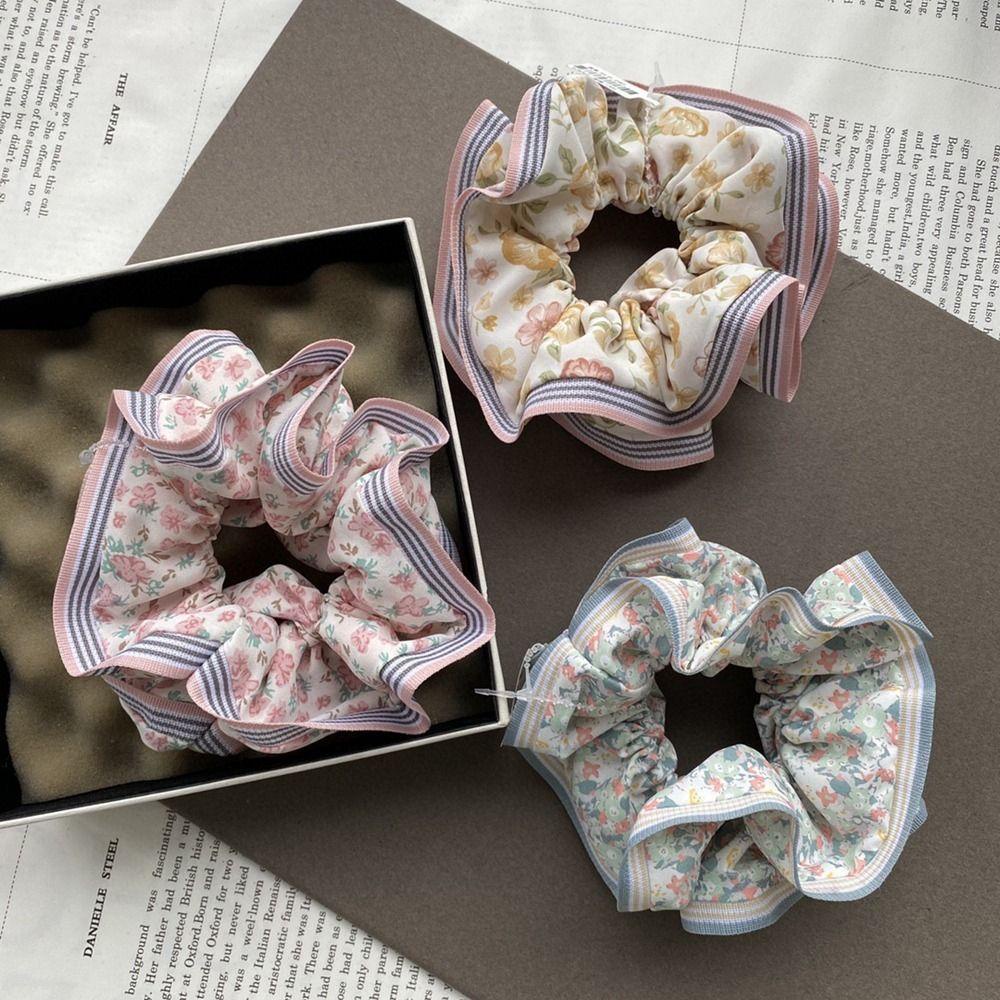 Dây Buộc Tóc Họa Tiết Hoa Phong Cách Hàn Quốc Cho Nữ 2life