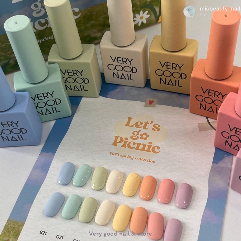 Very good nail - Tách lẻ sơn gel set Let’s go picnic 1 chai