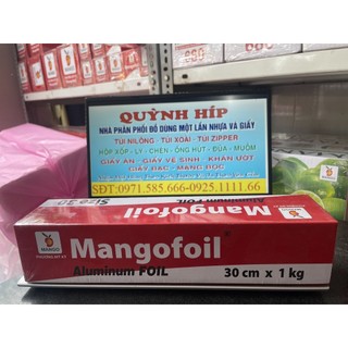 Giấy bạc nướng thực phẩm mango 30cm x 1kg, cuộn vừa