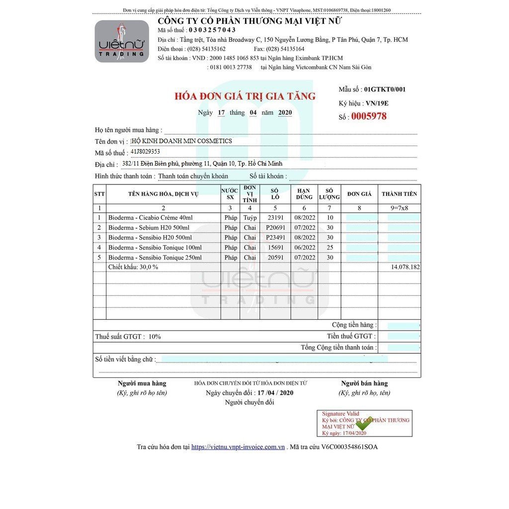 Nước tẩy trang Bioderma dành cho mọi loại da 500ml