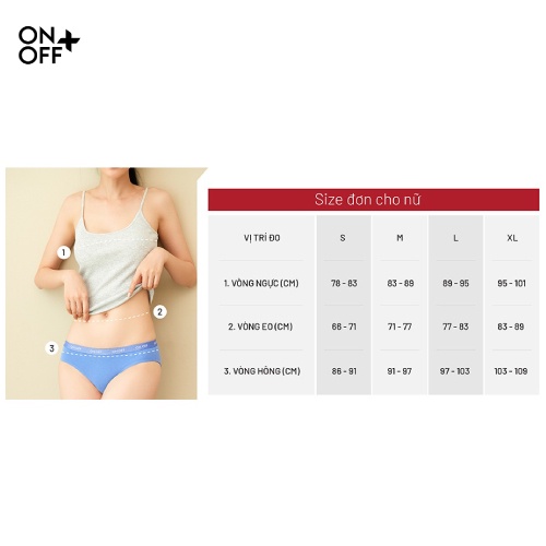 Clearance sale | Bộ mặc nhà nữ dài tay ONOFF Cotton USA mềm mịn - W46MC2122009