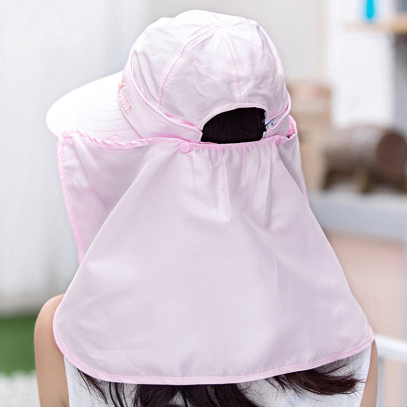 Mũ Chống Nắng Kèm Khẩu Trang Chống Tia Uv Cao Cấp Thời Trang Mùa Hè Theo Phong Cách Hàn Quốc Cho Nữ