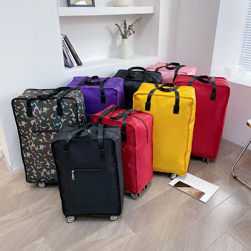 Túi Đựng Hành Lý Du Lịch Bằng Vải Oxford Chống Nước Sức Chứa Lớn Có Bánh Xe Và Bánh Xe Tiện Dụng