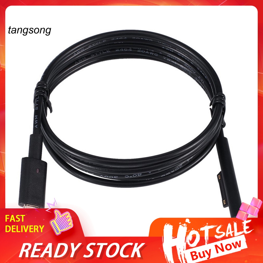 Dây Cáp Kết Nối PD Sang USB Loại C Cho Bề Mặt M-icrosoft Surface Pro 3 4 5 6