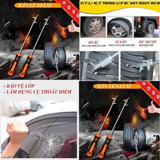 Dụng cụ móc đá, dụng cụ lấy đá khỏi lốp xe ô tô, búa thoát hiểm ô tô bằng kim loại và hợp kim