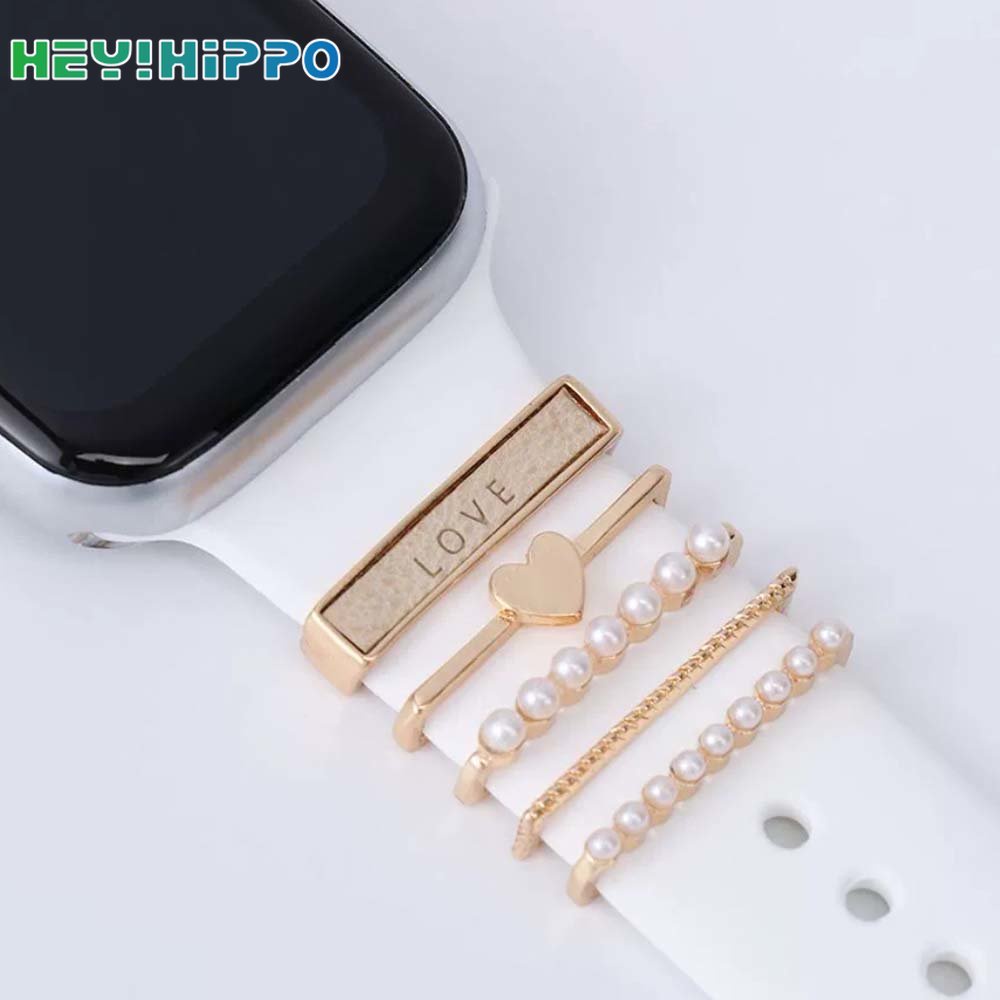 SAMSUNG HUAWEI Dây Đeo Kim Loại Lấp Lánh Cho Đồng Hồ Thông Minh iwatch series 8 / 7 / 6 / SE / 5 / 4