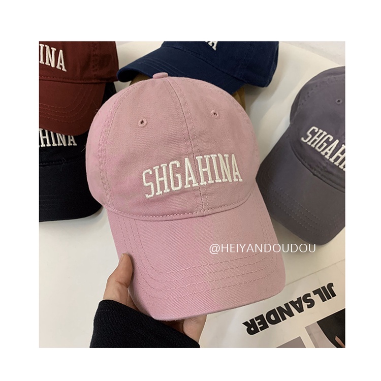 Nón Lưỡi Trai Cotton Màu Hồng Thiết Kế Mới Thời Trang Dành Cho Nữ