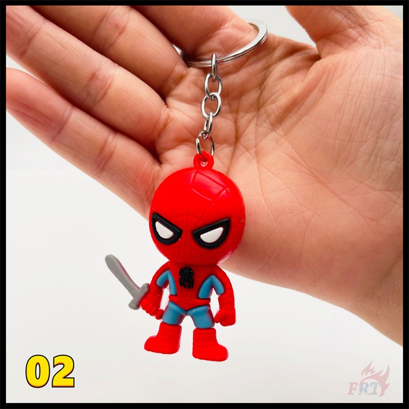 ✪ Móc Khóa Hình Captain America / Spider-Man / Iron Man / Deadpool / Wonder Woman / Batman - Siêu Anh Hùng ✪ 1 Mặt Dây Chuyền Chìa Khóa Bằng Silicone