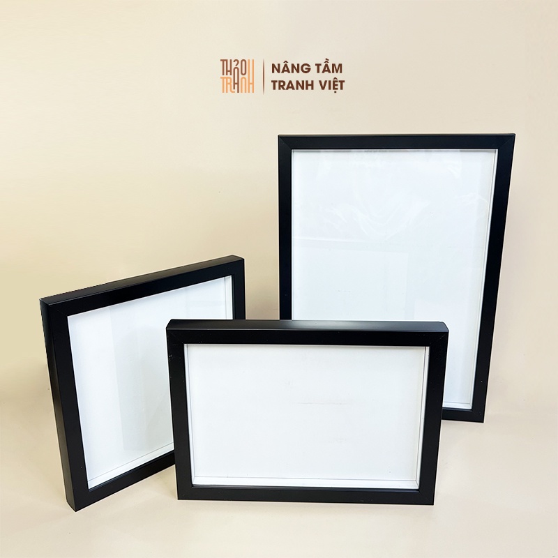 Khung Hộp 3D-Khổ A3-Sâu 1.5cm-Khung Tiêu Bản Trưng Bày Đồ Vật Trang Trí Treo Tường