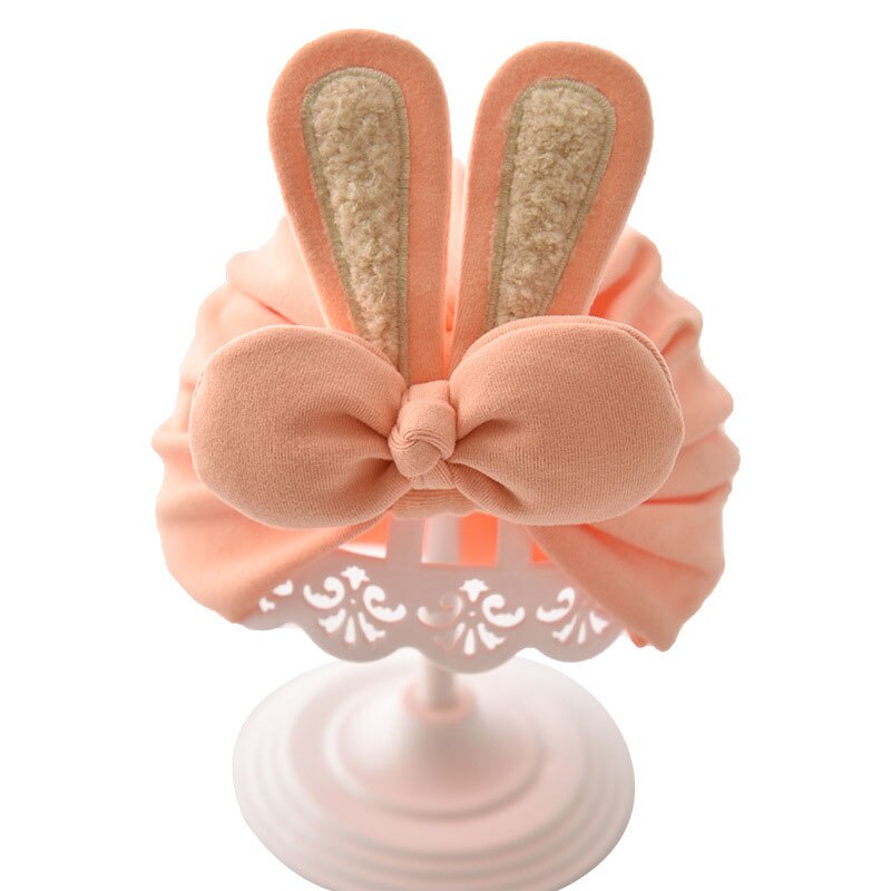 Băng Đô Tai Thỏ Chất Liệu Cotton Mềm Mại Cho Bé