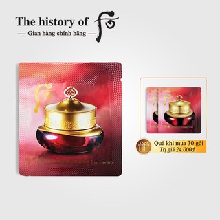 Kem dưỡng mắt Whoo Jinyulhyang Eye Cream 1ml/gói - Kem mắt Whoo đỏ