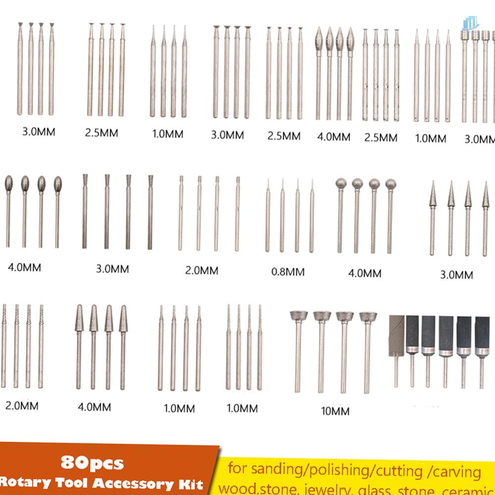 Bộ 86 Mũi Khoan Mài Đánh Bóng Gỗ / Kính / Đồ Trang Sức Bằng Gỗ / Đá Hoa Cương s2mwvn Ốp