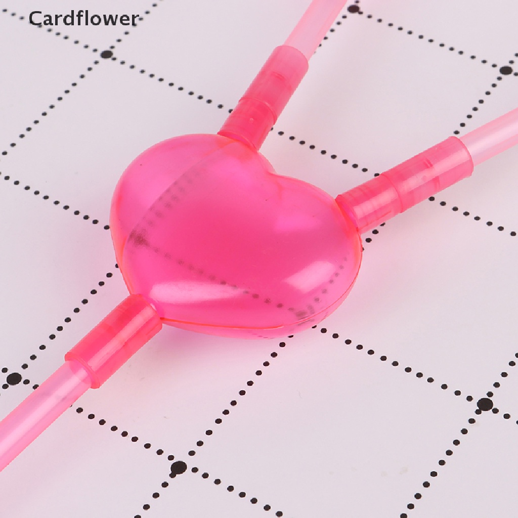 Ống Hút Đôi Hình Trái Tim Độc Đáo Linh Hoạt