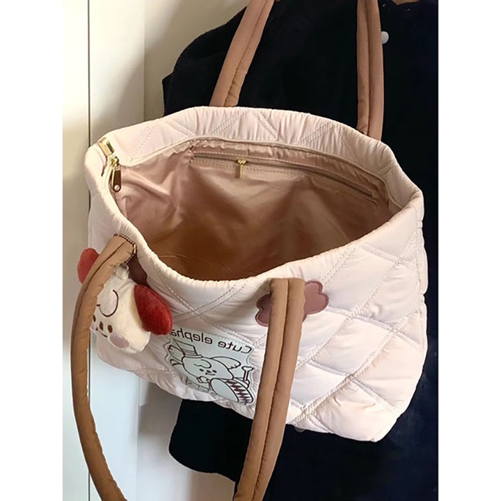 Túi Đeo JASMIN NOIR Chéo Nắp Gập Họa Tiết Caro Đơn Giản Thời Trang Cho Nữ