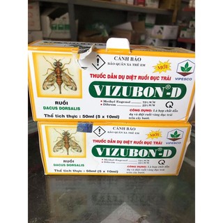 Thuốc diệt ruồi vàng đục trái VIZUBON -D ( Hộp 2 lọ 10ml)
