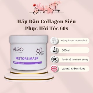 Mặt nạ dưỡng tóc siêu phục hồi tóc collagen 60s nano plus hủ 500ml