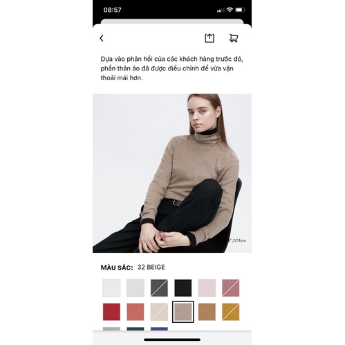 Thanh lý áo lông cừu uniqlo