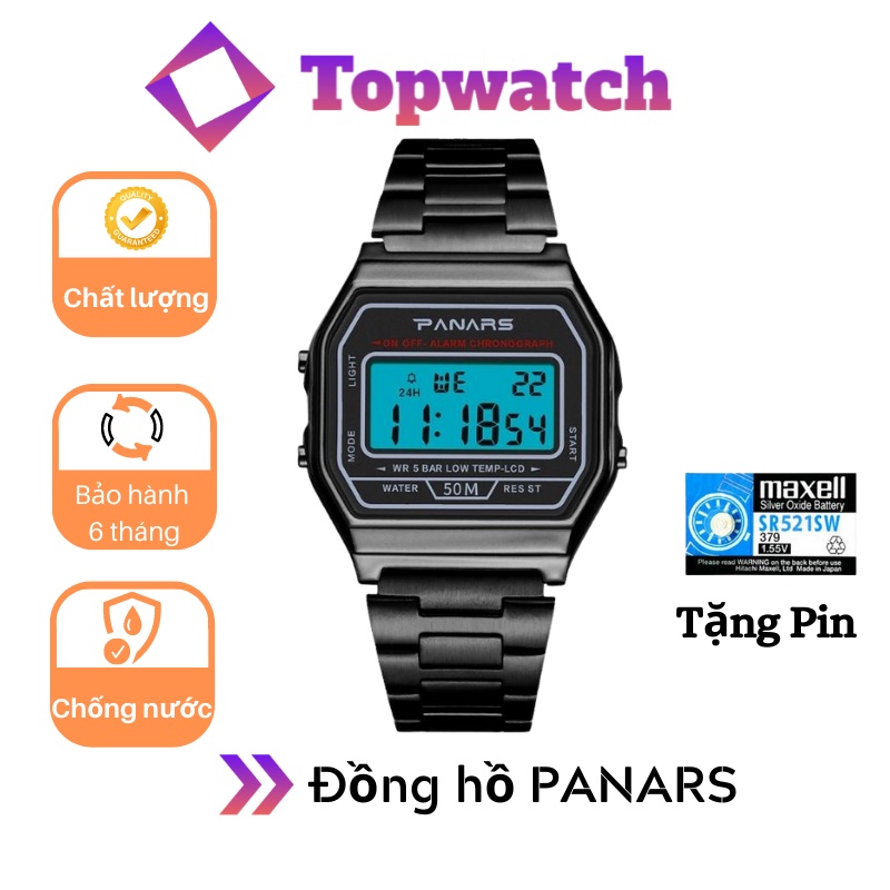Đồng hồ nam nữ PANARS 8126, đồng hồ thể thao điện tử thông minh chống nước cao cấp - TOP WATCH