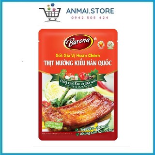 Xốt ướp thịt nướng kiểu Hàn Quốc Barona gói 80g