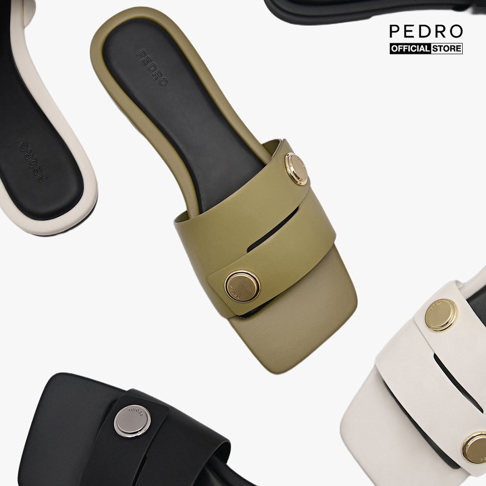 PEDRO - Dép nữ quai ngang mũi vuông hiện đại PW1-65110056-37