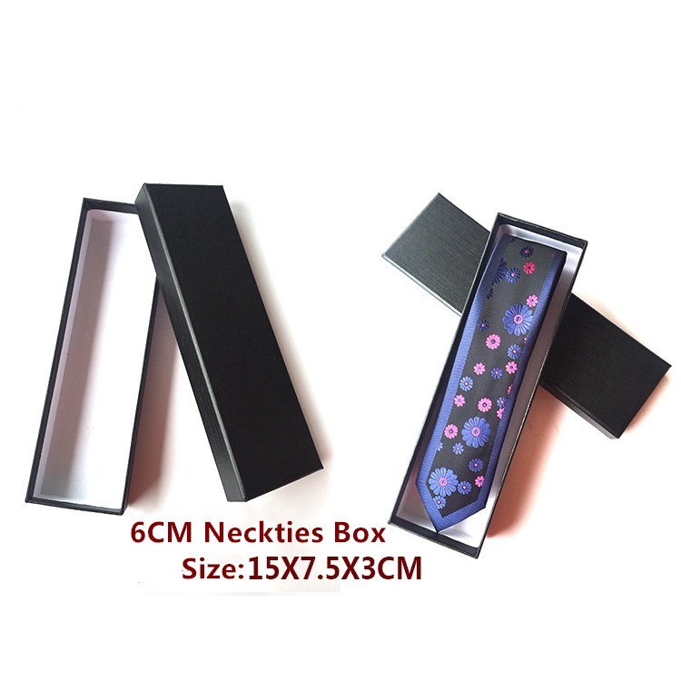 Hộp quà EFAN đựng khăn tay/ cà vạt nơ đơn giản màu trắng đen