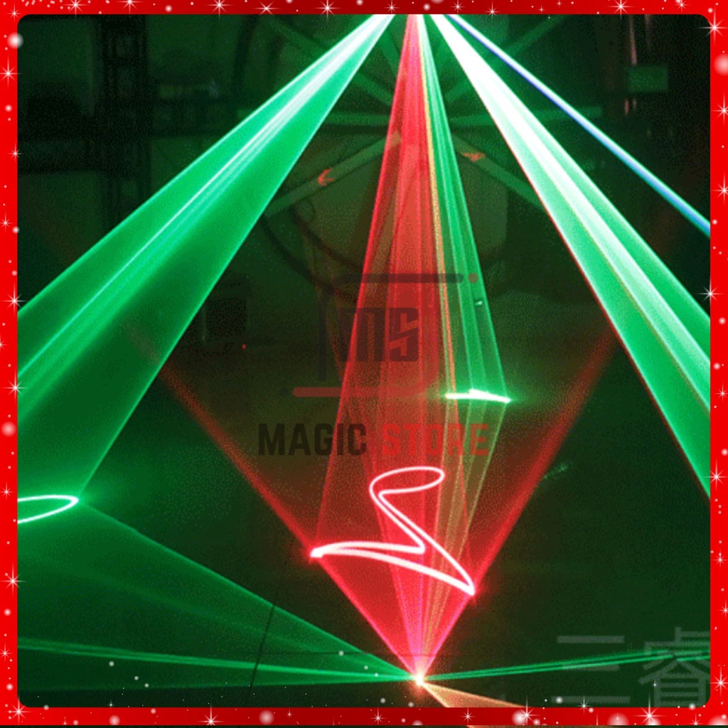 Đèn Laser Quét Tia Đèn Karaoke Laser RGB 1000 1 Cửa 7 Màu Đèn Sân Khấu Giá Sỉ