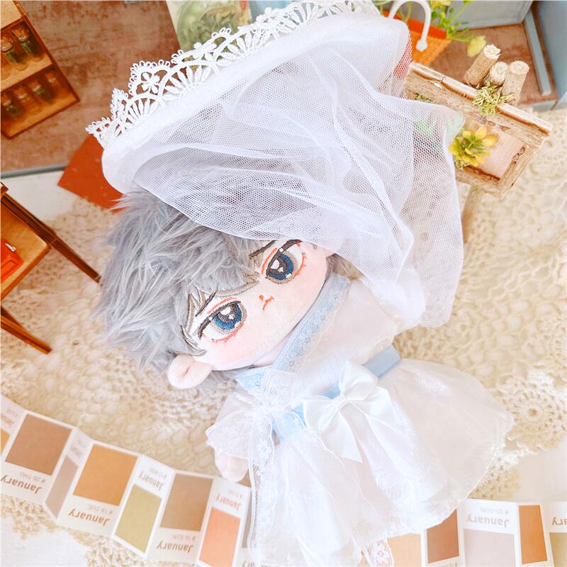 [Đặt trước] Outfit doll 20cm hiệp khách bộ trắng có mạng che (không gồm doll)