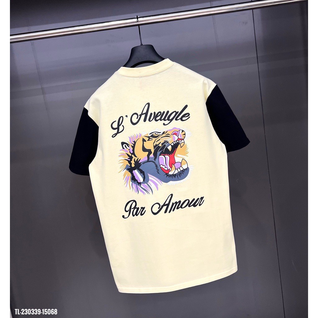 Áo thun nữ, nam unisex dáng rộng tay ngắn in hình hổ sau lưng, áo phông cộc tay hottrend