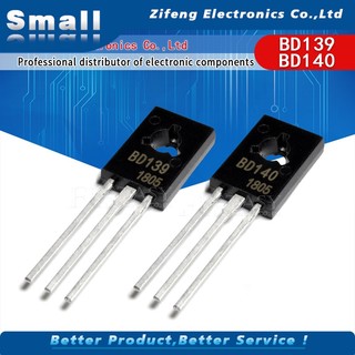 Bộ 20 Linh Kiện Điện Tử Bd139 Bd140 (10Pcs Bd139 + 10 Ic Bd140) To126 To-126