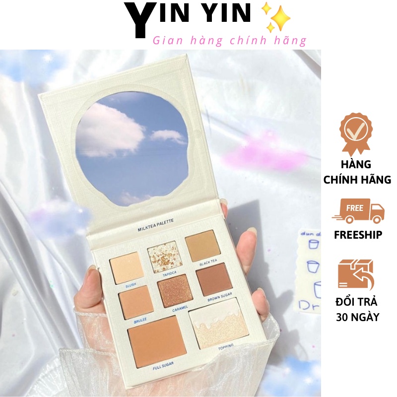 Bảng Phấn Mắt 8 Màu Dễ Phối Màu Kết Cấu Lì Phấn Mịn Màng PM 136 Yin
