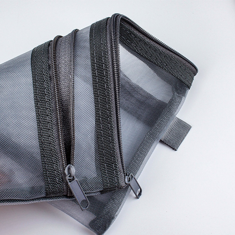 Túi Đựng Bút Bằng Lưới Hai Lớp Trong Suốt Sức Chứa Lớn