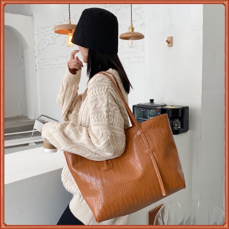 M97-Túi Xách Cỡ Lớn Thiết Kế Đơn Giản Thời Trang Cho Nữ Phù hợp với máy tính xách tay 15 inch  14 inch 13 inch Phù hợp với môi trường làm việc văn phòng