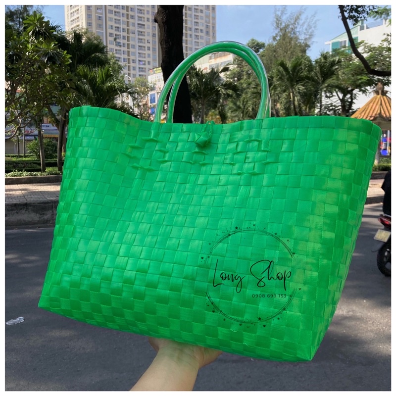 Túi xách đan tay -  Size 10 lớn nhất  - Làn nhựa