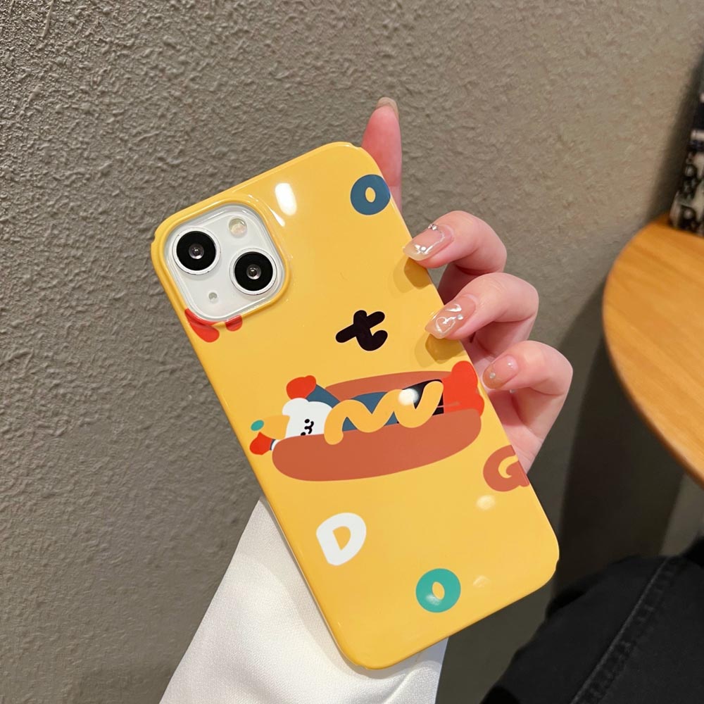 Ốp Điện Thoại Cứng Hình Chú Chó Cho iPhone X Xs XR XsMax 11 11ProMax 12 12Pro 12ProMax 13 13Pro 13ProMax 14 14Pro 14plus 14ProMax