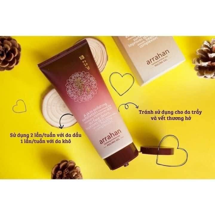Tẩy da chết từ hoa quả Arrahan Peeling gel Hàn Quốc 180ml
