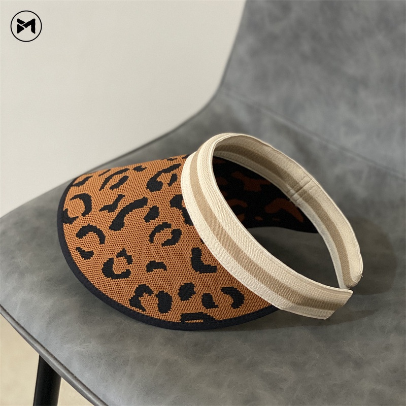 Nón Cói Rộng Vành Hở Chóp In Họa Tiết Da Báo Phong Cách Hàn Quốc Mẫu Mới Thời Trang Xuân Hè Dành Cho Nữ 2022