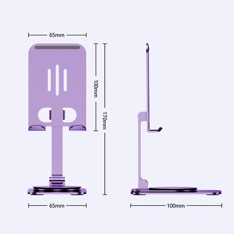 TBTIC alluminum alloy phone tablet holder cho iphone ipad samsung desktop stand có thể gập lại có thể điều chỉnh xoay