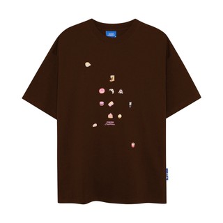 Áo thun unisex Cafeteria màu nâu choco - Basic tee Onism